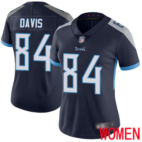 Tennessee Titans Limited Navy Blue Women Corey Davis Home Jersey NFL Football #84 Vapor Untouchable